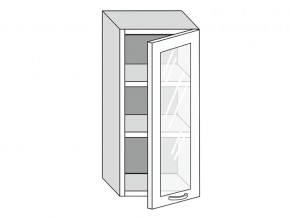 19.40.3 Шкаф настенный (h=913) на 400мм с 1-ой стекл. дверцей в Верхнеуральске - verhneuralsk.магазин96.com | фото