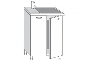 2.60.2мн Шкаф-стол на 600мм под накладную мойку с 2-мя дверцами в Верхнеуральске - verhneuralsk.магазин96.com | фото