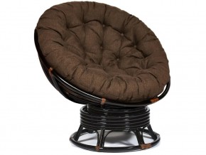 Кресло-качалка Papasan w 23/01 B с подушкой Antique brown, ткань Коричневый в Верхнеуральске - verhneuralsk.магазин96.com | фото