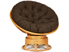 Кресло-качалка Papasan w 23/01 B с подушкой Honey, ткань Коричневый в Верхнеуральске - verhneuralsk.магазин96.com | фото