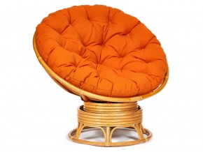 Кресло-качалка Papasan w 23/01 B с подушкой Honey, ткань Оранжевый в Верхнеуральске - verhneuralsk.магазин96.com | фото