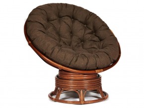 Кресло-качалка Papasan w 23/01 B с подушкой Pecan, ткань Коричневый в Верхнеуральске - verhneuralsk.магазин96.com | фото