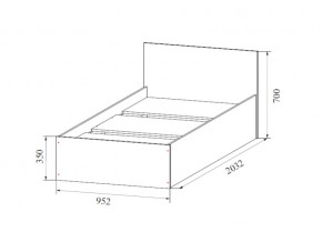 Кровать одинарная (Без матраца 0,9*2,0) в Верхнеуральске - verhneuralsk.магазин96.com | фото